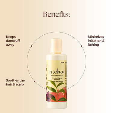 MOHA 5-in-1 Hair Oil 100ml & Anti-Dandruff Oil 100ml Combo